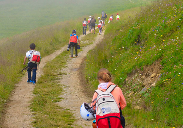 Hiking in the mountain